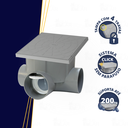 Ver imagem 2 de Caixa de Passagem e Inspeção de Esgoto com Válvula Capacidade 7 Litros Cor Cinza Durín