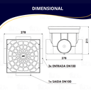 Ver imagem 5 de Caixa de Passagem e Inspeção de Esgoto com Válvula Capacidade 7 Litros Cor Cinza Durín