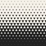 Papel de Parede fundo geométrico gradiente de grade de meio-tom triângulo preto e branco - 1