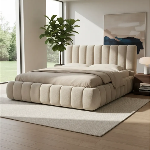 Cama King Casal Estofada Premium Moderna Elegante e Confortável