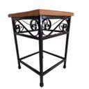 Ver imagem 1 de Banco quadrado luxo reforçado ferro madeira artesanal rústico