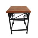 Ver imagem 4 de Banco quadrado luxo reforçado ferro madeira artesanal rústico