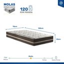 Ver imagem 4 de Cama Box Baú com Colchão de Molas Ensacadas Classic Solteiro 78cm