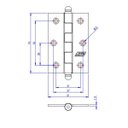 Ver imagem 2 de Dobradiça F.l.o Porta/janela Pino Bola 3 X 2,5" 108325 Loth