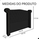 Ver imagem 4 de Cabeceira de Cama Box Estofada Sienna 160 Cm Queen Suede