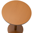 Ver imagem 4 de Mesa Lateral de Apoio para Quartos Salas Hall de Entrada Consultórios Amadeirada 41cm de Diâmetro