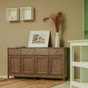 Ver imagem 2 de Aparador Buffet Ditália 4 Portas 4 gavetas R-626 Diamond