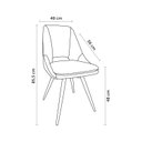 Ver imagem 2 de Cadeira Jantar Moderna Conforto Estofada Nora Rivatti