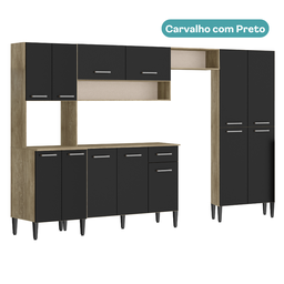 Armário Cozinha Completa Arizona Plus Carvalho - 6