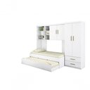 Ver imagem 3 de Jogo de Quarto Chiara 2 Portas MDP 70cm Branco Brilho Phoenix Baby Roupeiro Módulo Aéreo Cama