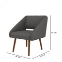 Ver imagem 4 de Poltrona Decorativa Valentina em Veludo Just Time