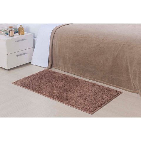 Tapete Beira de Cama Antiderrapante Classic Nude 0,50x1,00m