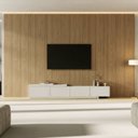 Ver imagem 2 de Rack Extensível com Painel TV 86 Polegadas Planejado 360x250cm Aruá CabeCasa MadeiraOriginals Marrom/Offwhite