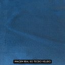 Ver imagem 5 de Sofá Retrátil 3 Lugares com Porta Copo 250cm Malta F05 Veludo Azul - Mpozenato