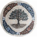 Ver imagem 1 de Mosaico Árvore da Vida e do Conhecimento Celta Iii a Partir de 120cm Tamanho 130cm
