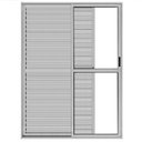 Ver imagem 2 de PORTA BALCÃO 3 FOLHAS L25 BRILHANTE 2,10 X 1,20