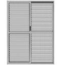 Ver imagem 1 de PORTA BALCÃO 3 FOLHAS L25 BRILHANTE 2,10 X 1,20