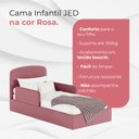 Ver imagem 2 de Cama Infantil Juvenil Jed para Menina com Design de Berço para Quarto Infantil Rosa