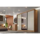 Ver imagem 3 de Guarda Roupa Casal 3 Portas de Correr e 4 Gavetas C/ 1 Espelho Diamond/toulon Plus Branco - Novo
