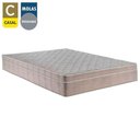 Ver imagem 6 de Cama Box Casal Suede + Colchão Sereneprime Molas Ensacadas 138x188x65 Marrom