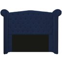 Ver imagem 1 de Cabeceira Madrid 140 cm Suede Azul Marinho