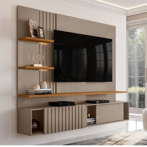 Home Theater Atena para Tv de até 65 Polegadas - Fendo / Naturale - Madetec