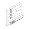Home Theater Atena para Tv de até 65 Polegadas - Fendo / Naturale - Madetec - 3