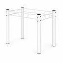 Ver imagem 2 de Base de Mesa Tubular Aço 3" 1,2 para Banco Branca Jantar