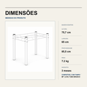 Ver imagem 5 de Base de Mesa Tubular Aço 3" 1,2 para Banco Branca Jantar