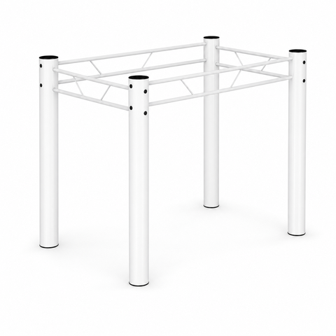 Base de Mesa Tubular Aço 3" 1,2 para Banco Branca Jantar