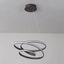 Ver imagem 2 de Pendente Moderno Preto 80cm LED 75W 3200K Bivolt PARIS LUZ