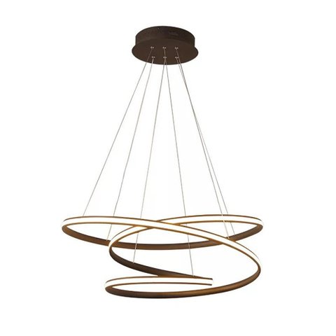 Pendente Moderno Preto 80cm LED 75W 3200K Bivolt PARIS LUZ