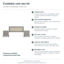 Ver imagem 4 de Kit Cabeceira Arco com Duas Mesas Bend Principal Incolar Grigio Metal Preto