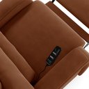 Ver imagem 5 de Poltrona do Papai Sala de Cinema Reclinável Kylie Glider Manual Giratória Massagem Usb Veludo Terrac