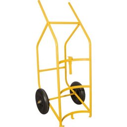 Carrinho Para Transportar E Entornar Tambor 280kg Roda Pneu - 1