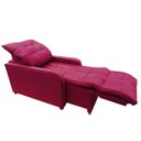 Ver imagem 2 de Poltrona Retratil e Reclinavel Com Rodape Regulavel Azera Vermelho