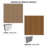 Cômoda Grande com Sapateira e 4 Gavetas Angra Rimo - Carvalho/jequitibá - 5