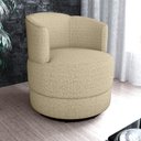 Ver mais imagens de Poltrona Base Giratoria Marselha Linho Vancouver Palha Milani Store