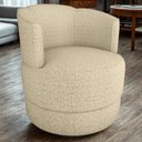 Ver imagem 2 de Poltrona Base Giratoria Marselha Linho Vancouver Palha Milani Store