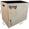 Kit Caixote Crossfit - Kit Com 03 Unid 30' 24' 16 -Jamp Box Plyobox - 2