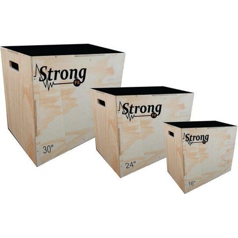 Kit Caixote Crossfit - Kit com 03 Unid 30' 24' 16 -jamp Box Plyobox