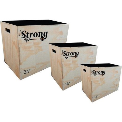 Box Jump Crossfit - Kit com 3 Caixas 24' 16' 12