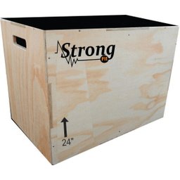 Caixote Crossfit 24 3x1 Jamp Box / Plyo box /caixa de salto - 1