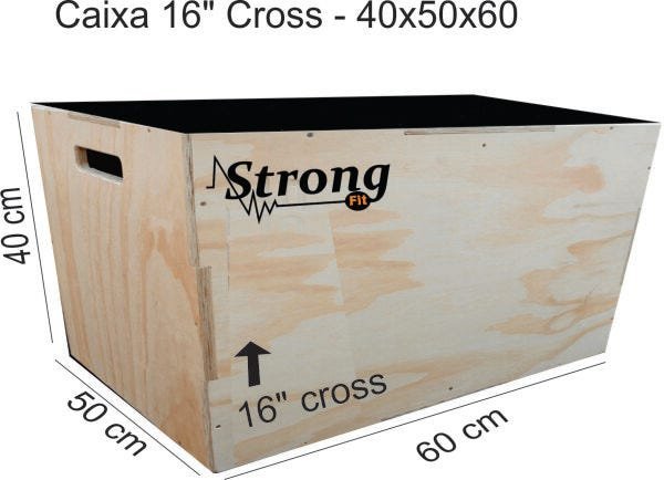 Caixa De Salto, Box Jump Para Crossfit 60x50x40 3x1 Oficial - 2