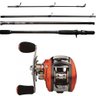 Kit Pesqueiro Vara Albacora 50 Libras 2,40 metros 2 Partes + Carretilha Crotalus Drag 12 kg - 1