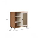 Ver imagem 3 de Buffet 1 Porta Charlotte Artely Cinamomo/off White