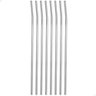 Kit 8 Canudos de Aço Inox Reutilizável Sustentável Curvado 5 - 1