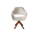 Ver imagem 1 de Poltrona Decorativa Zara Base Giratória - Suede Bege