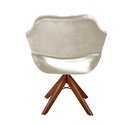 Ver imagem 4 de Poltrona Decorativa Zara Base Giratória - Suede Bege
