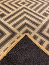 Ver imagem 3 de Tapete Sala Moderno Geometrico Tabuleiro 200X250 Cm Bege 72